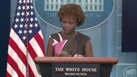 White House press secretary Karine Jean-Pierre holds a news conference.