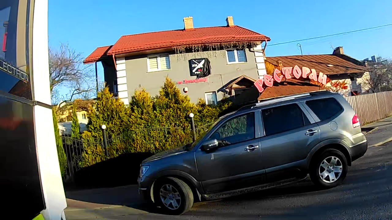 Trolleybus surfing in Lviv (Ukraine)