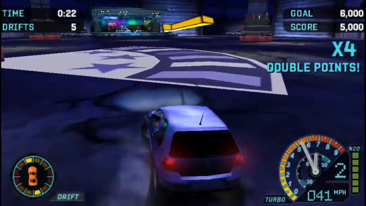 NFS Underground Rivals - Drift Attack Event 3 Bronze Difficulty(PPSSP HD)