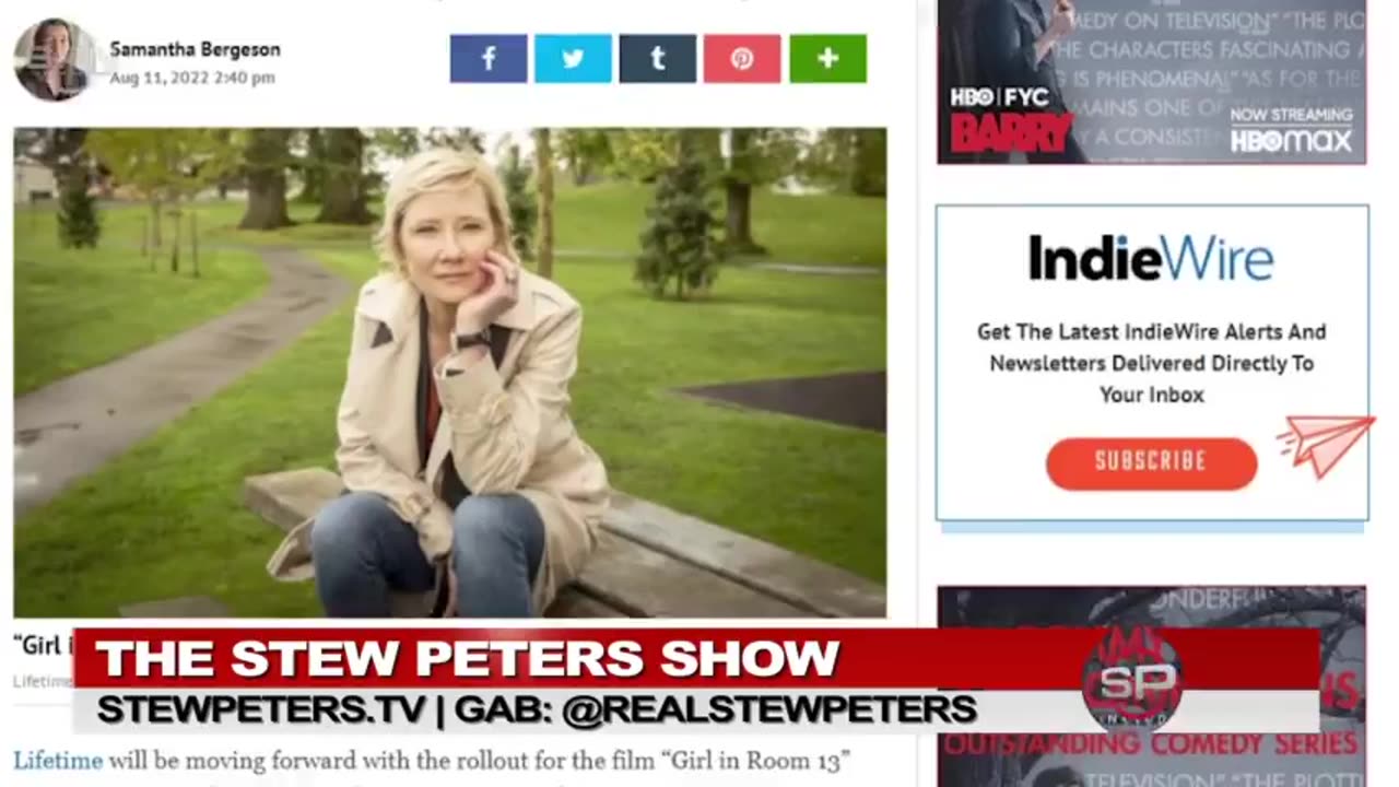 Stew Peters Report Following Anne Heche Death