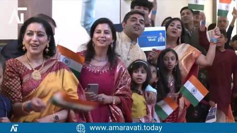 PM Modi's Warm Welcome by Indian Community in Vienna, Austria | Amaravati Today News