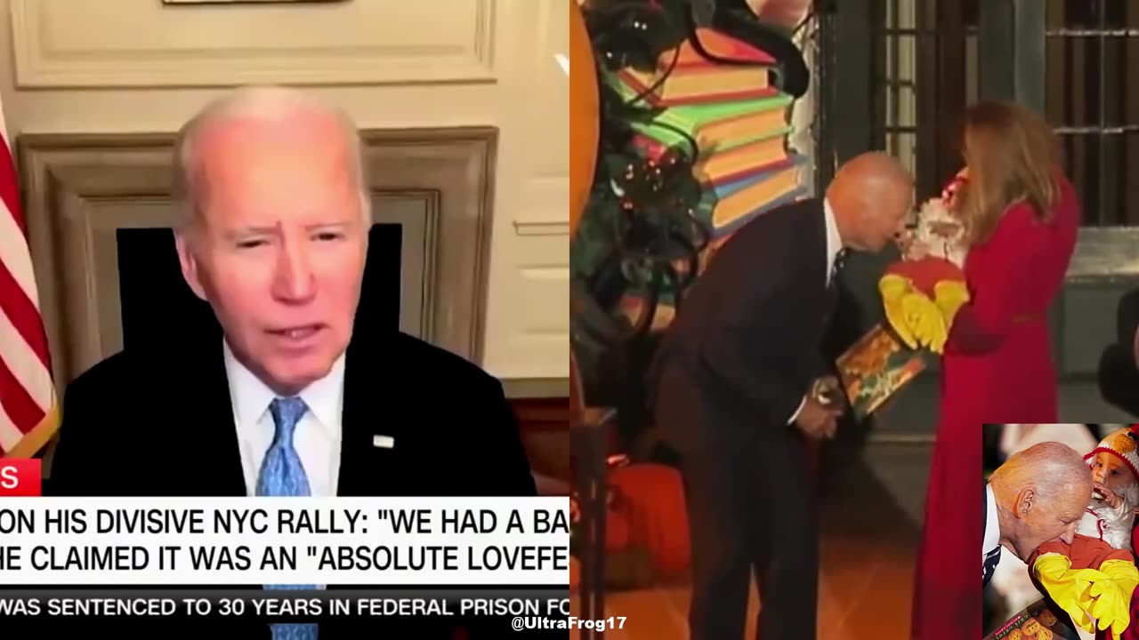 Biden bites child on camera