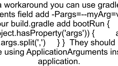 How do I use Gradle bootRun with args in Intellij