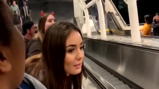 Equipment Takes a Tumble Down Escalator