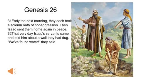 Genesis 26 Prayer Isaac's well