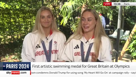 Historic artistic swimming medal for GB