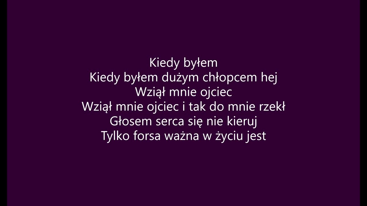 Kiedy byłem małym chłopcem - Breakout (tekst)