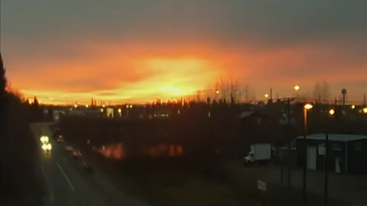 Fairbanks Alaska sunrise ( time lapsed)