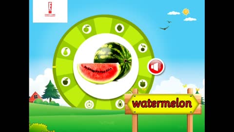Fruits Names and Pictures for kids