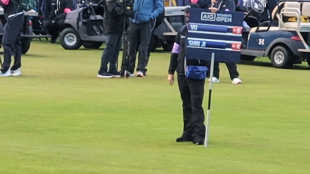 Jiyai Shin & Lilia VU St Andrews AIG Woman's open Golf Championship Final Green Sunday