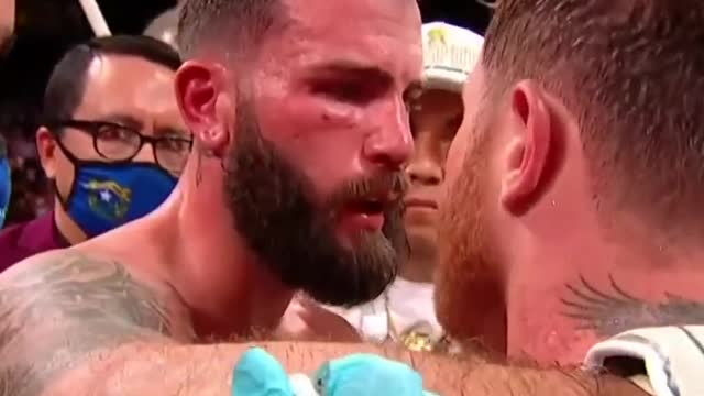 The respect between Canelo and Caleb Plant after an epic battle 🤝