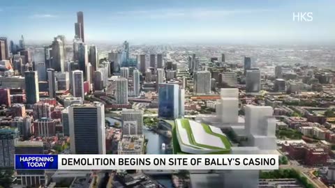 Demolition to begin Tuesday for new Bally's casino in River West