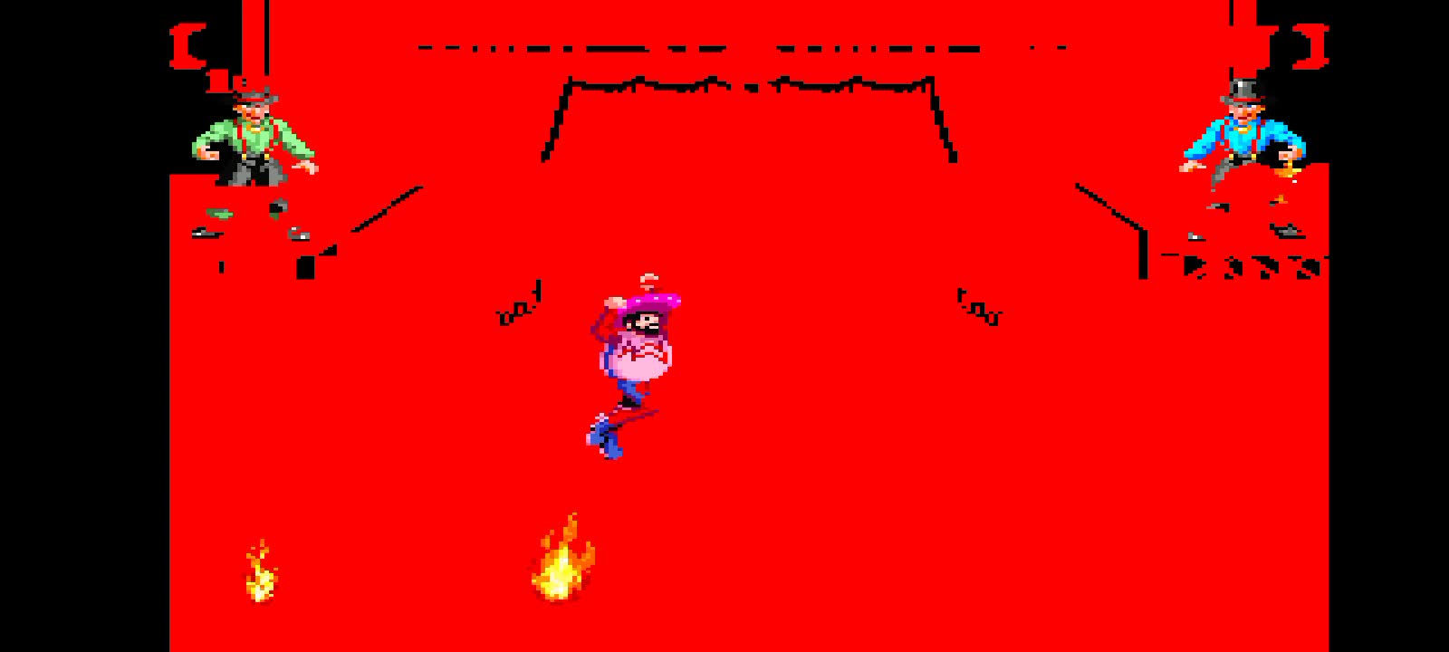 Resetting Sunset Riders snes version with the character (CORMANO).