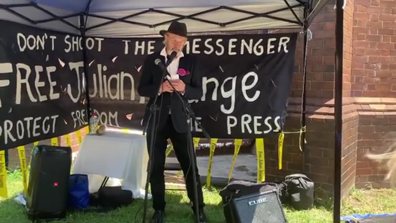 Bring Him Home - John Shipton at the Free Assange rally -December 9, 2023