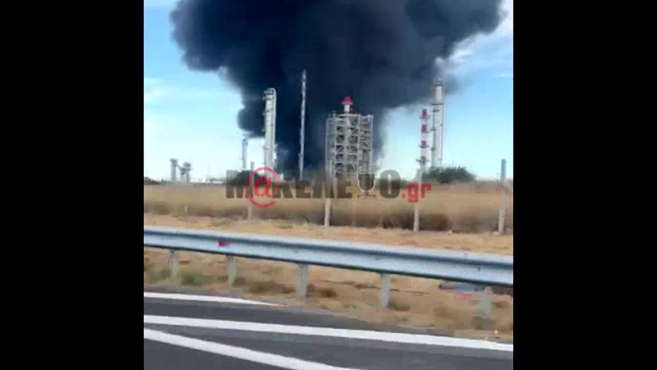 Καίγονται τα διυλιστήρια της ΜΟΤΟΡ ΟΙΛ - Αποκλειστικά πλάνα τρόμου -1