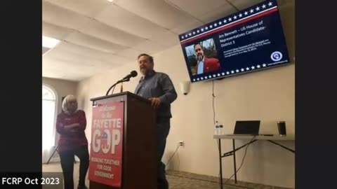 Jim Bennett visits the Fayette County GOP Breakfast