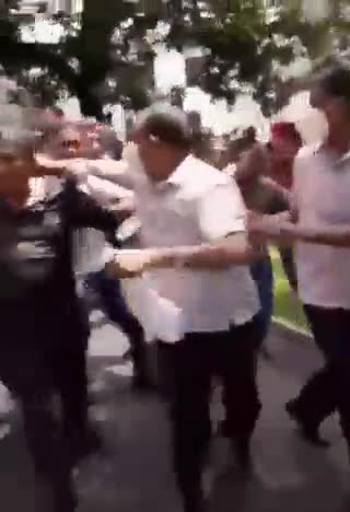 Breaking - Protesters in Sri Lanka have just attacked