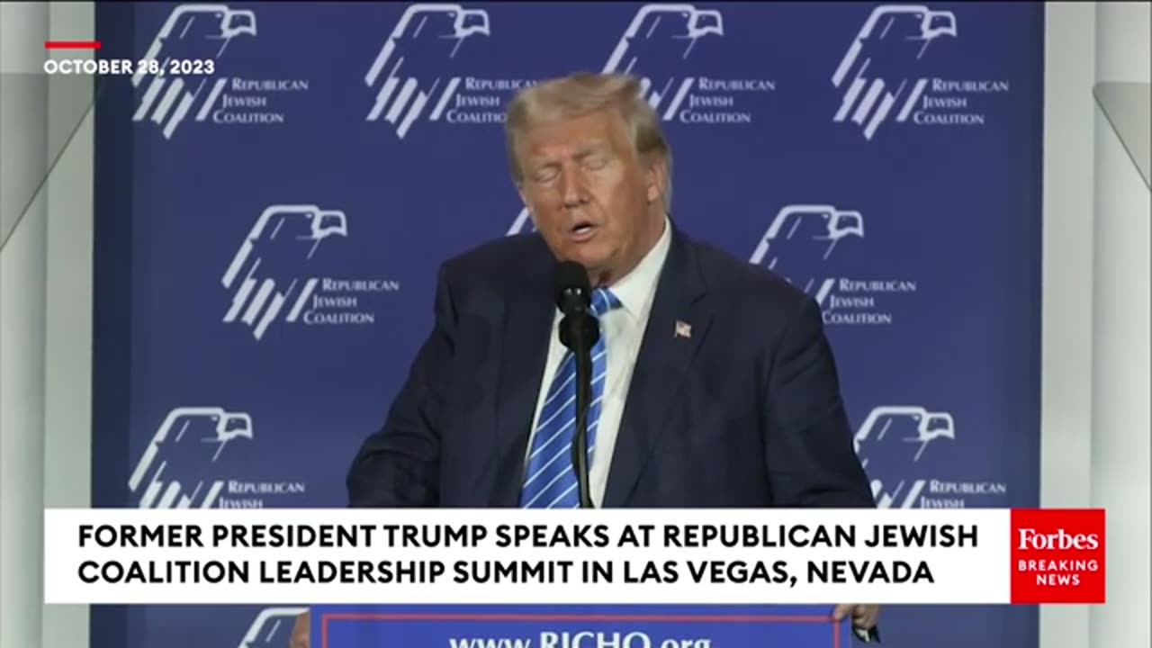 BREAKING: Trump Says Biden Turning Blind Eye To 'Greatest Outbreak Of Anti-Semitism' In US History