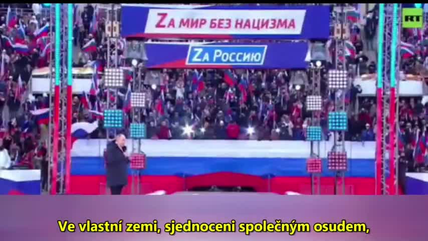 Vladimir Putin v Lužnikách citoval Písmo svaté o vlastním obětování ve válce proti nacismu!