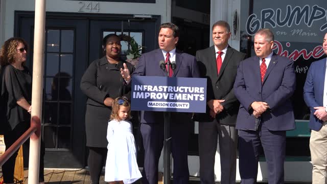 Gov DeSantis Announces Infrastructure Improvements in Madison