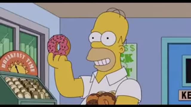 Peter eats doughnut