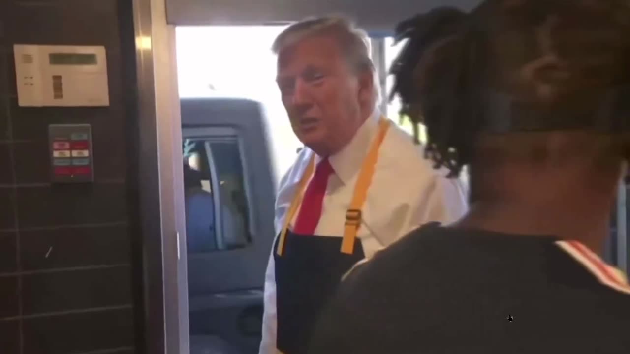 Trump serving customers at a McDonald’s drive thru - Pennsylvania for the win
