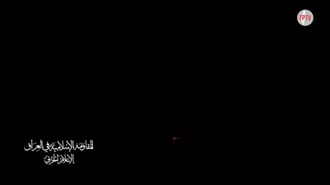 Iraqi Resistance launching a drone towards a vital Zionist target in Umm Al-Rashrash, [so-called ‘Eilat’], southern occupied Palestine, 25 Oct 2024