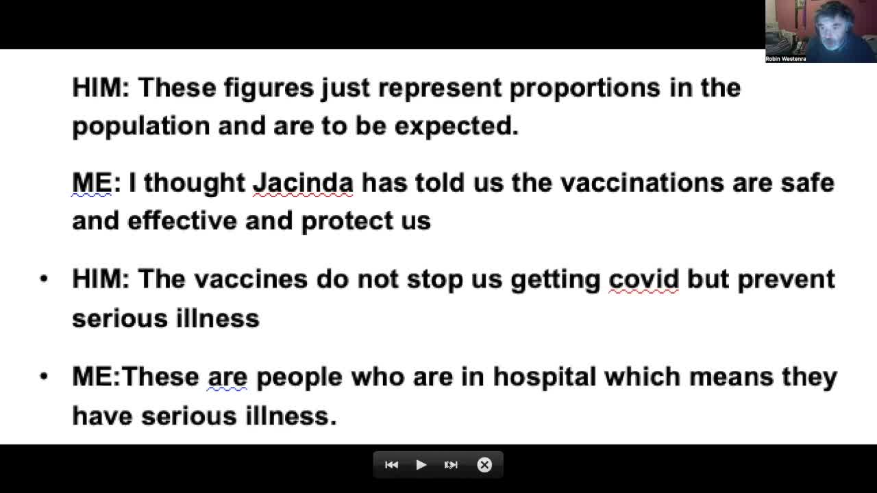 VAIDS:50% of hospitalised with covid-19 have had the booster in New Zealand