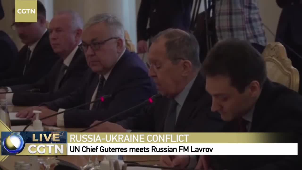 UN Chief Guterres meets Russian FM Lavrov in Moscow