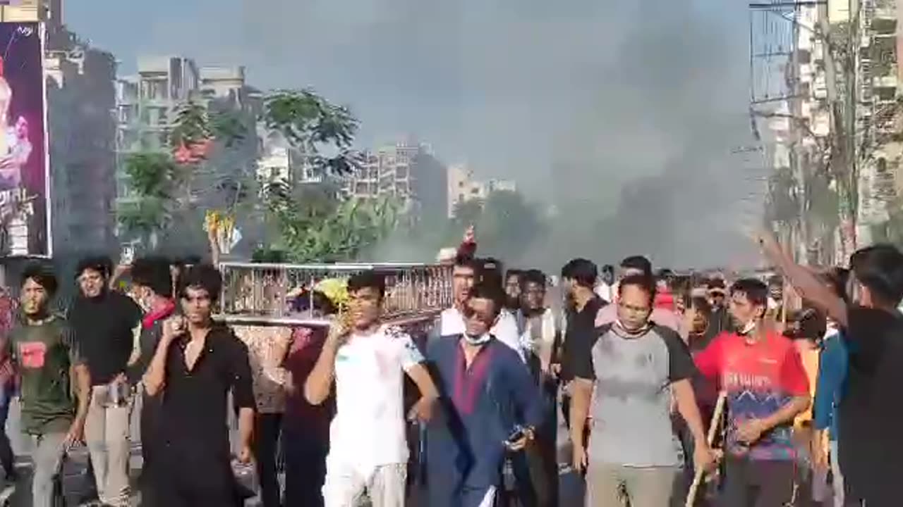 Bangladesh Students Protest's File Footage 7