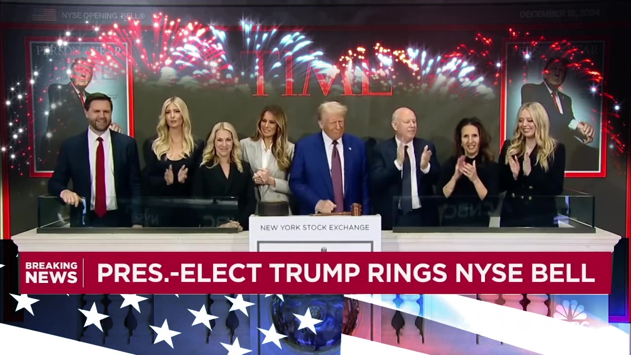 🔔 FOR WHOM THE BELL TOLLS - R.E.D - Trump rings NYSE Bell 🔔