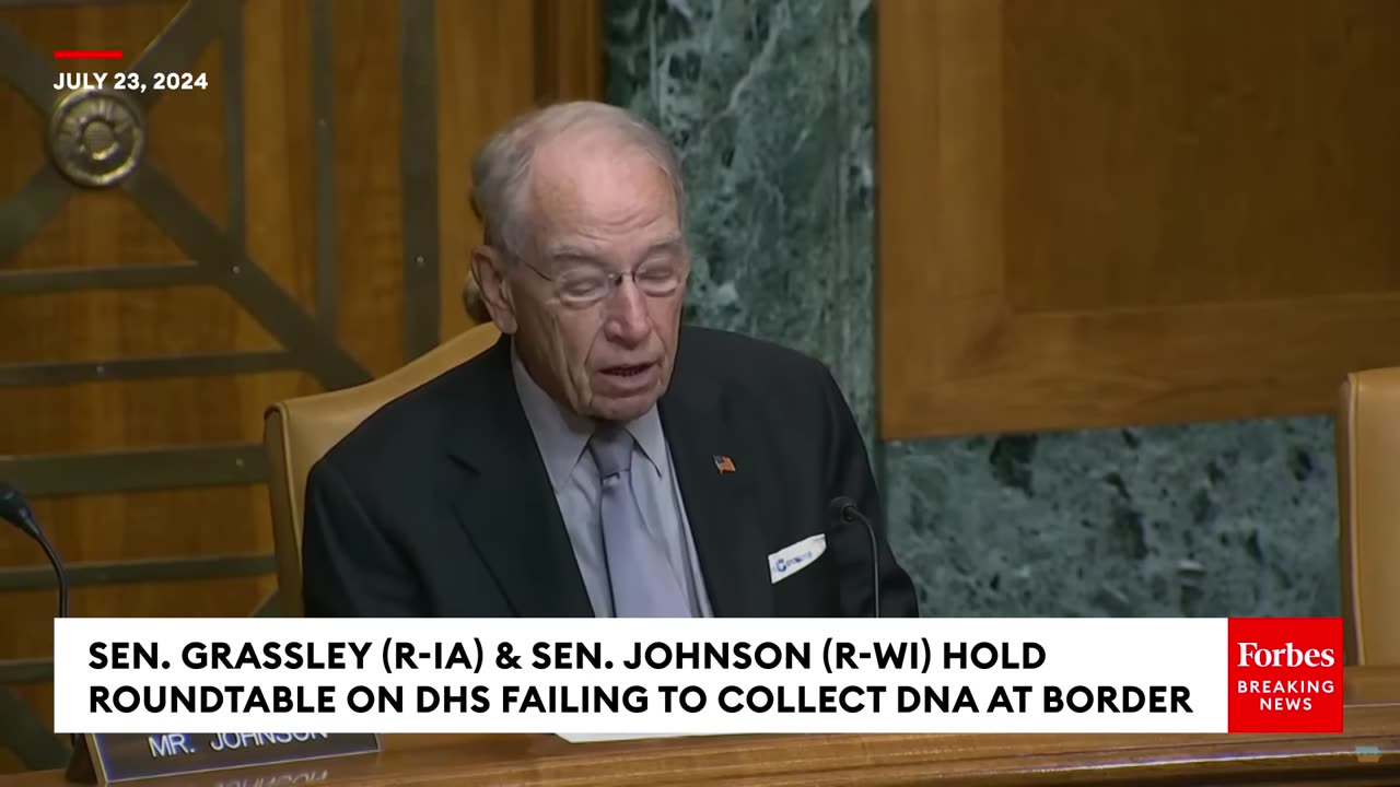 ‘Has Real Life Implications’: Chuck Grassley Bemoans DHS’s Failure To Collect DNA At Southern Border