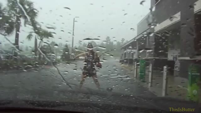 Dashcam video shows woman with pitchfork, whip before arrest outside Florida Publix