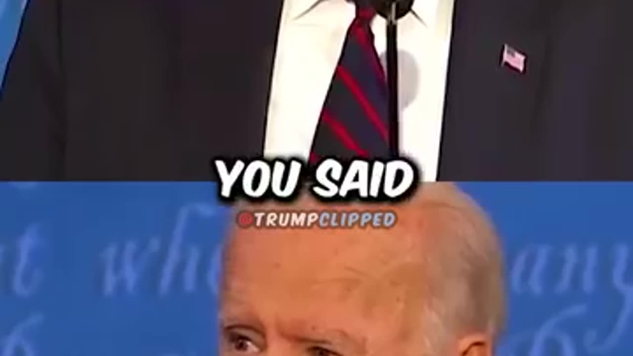 Donald Trump Roasting Joe Biden during Debate