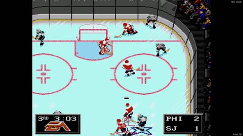 NHL '94 Franchise Mode 1989 Regular Season G22 - IAmDroot (PHI) at Len the Lengend (SJ)