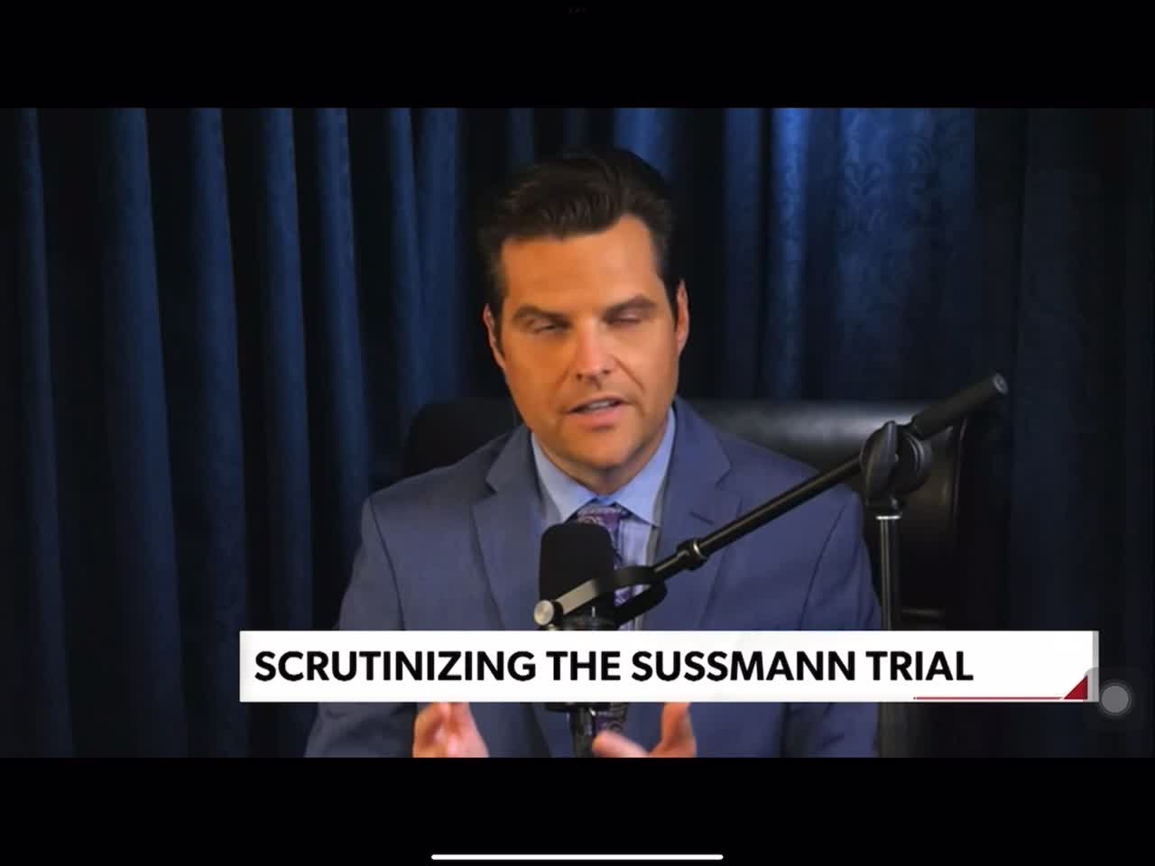 Gaetz says he doesn’t think the game we’re watching with Sussmann is the real game being played.