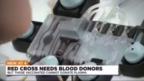 The Red Cross says that the COVID19-- vaxxinated cannot donate blood.