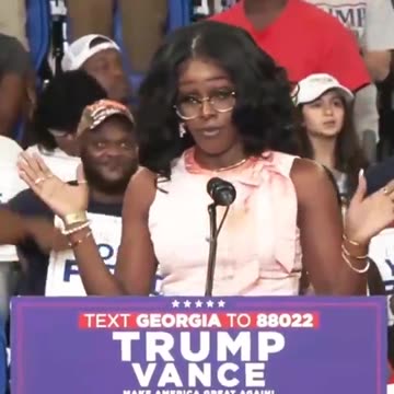 ON FIRE at the Trump Rally in Atlanta!!!! BOOM