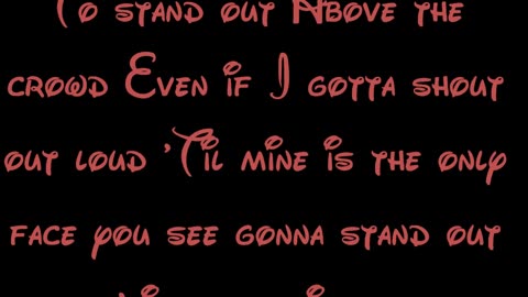 Stand Out A Goofy Movie Lyrics HD