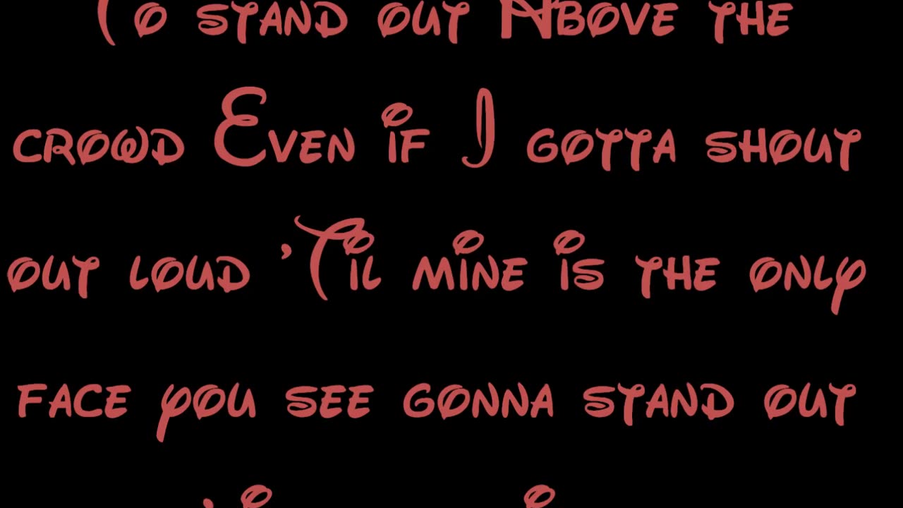 Stand Out A Goofy Movie Lyrics HD