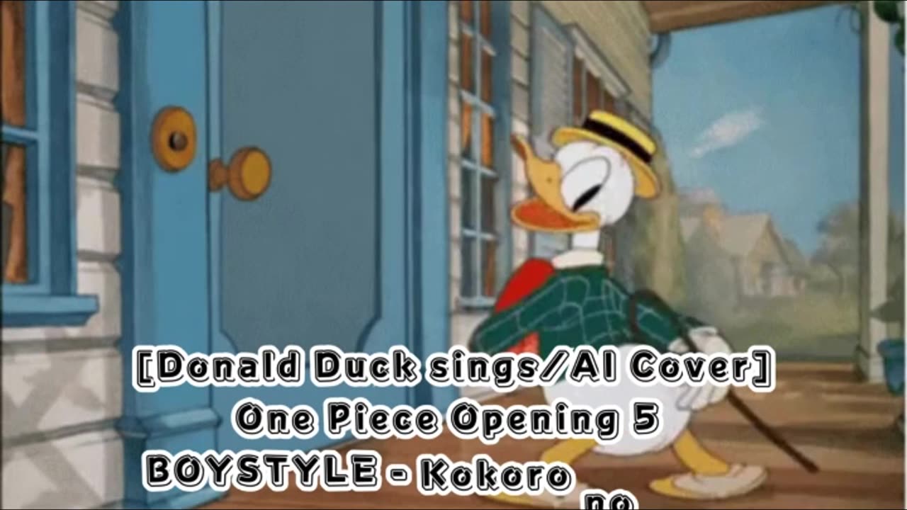 [Donald Duck AI Cover] One Piece Opening 5 BOYSTYLE - Kokoro no Chizu