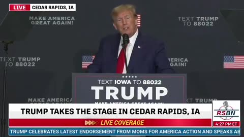 President Trump talks about the END GAME. | Cedar Rapids, IA