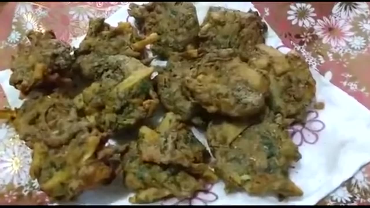 Classic Indian Dish: Spinach Fritters (Watch & Prepare)