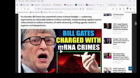 Judge Orders Bill Gates To Stand Trial for ‘Murdering Millions’ via mRNA Jabs