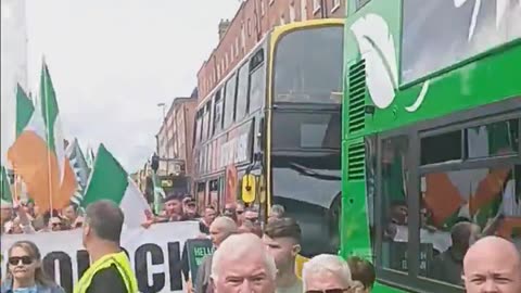 Nationalist protest in Dublin today.