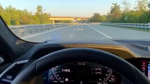 +340kmh Aventador SVJ Autobahn Flyby 🚀 Shorts