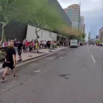 MAGA: Camera Captures HUGE Line for Trump Speech!