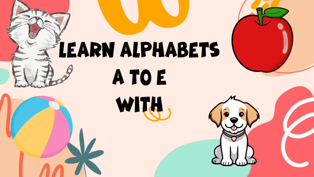 Fun and Engaging Alphabet Learning Adventure: A to E for Kids