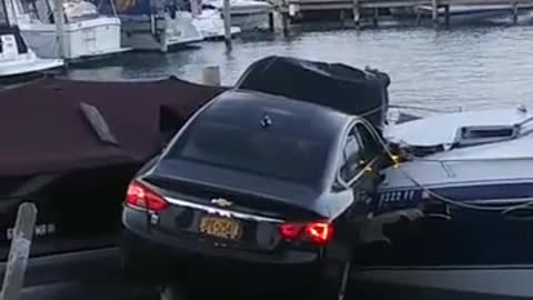 Car Landed on Boat