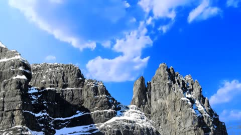 time lapsed passing clouds